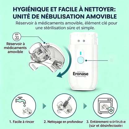 Nebulizador Portátil Eronase para Adultos e Crianças