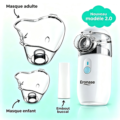 Nebulizador Portátil Eronase para Adultos e Crianças