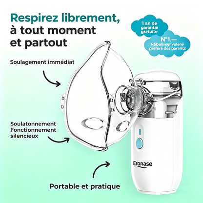 Nebulizador Portátil Eronase para Adultos e Crianças